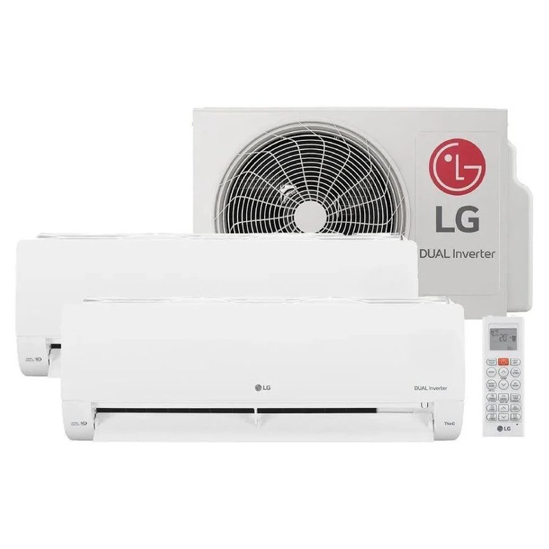 Ar-condicionado Bi-Split LG Dual Inverter Voice +IA 18.000 BTUs Frio 220V