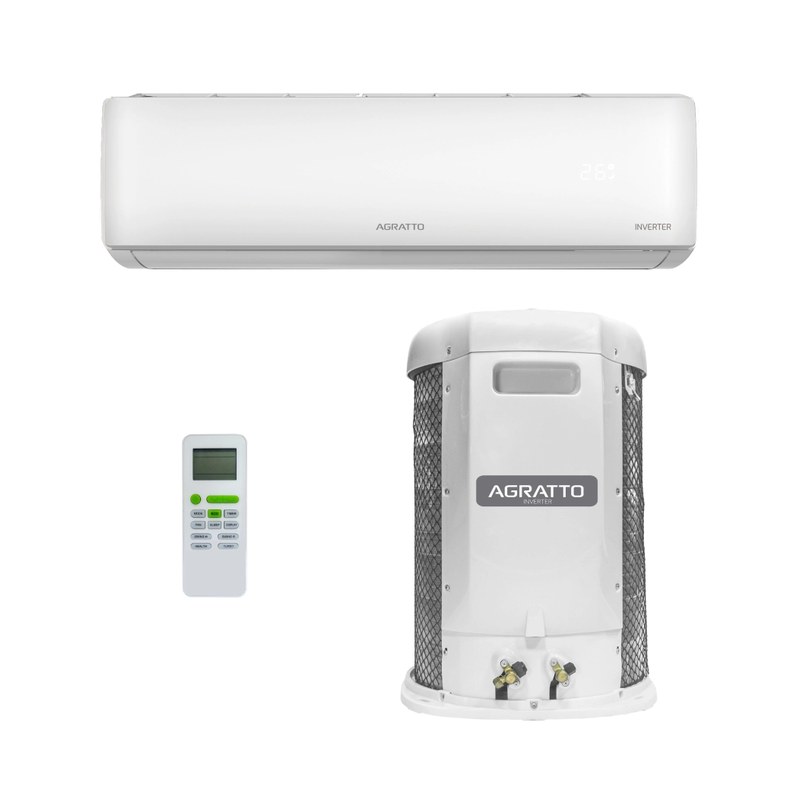 Ar-condicionado Split Hi Wall Agratto Liv 18.000 BTUs Inverter Frio