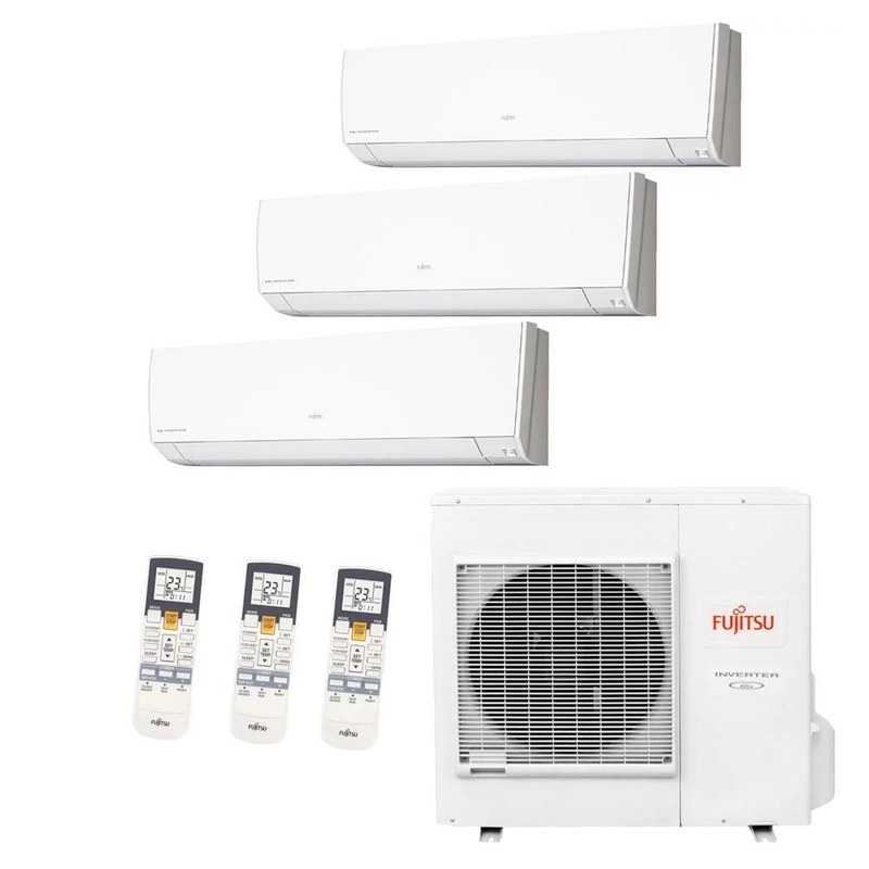 Ar-condicionado Multi Split Inverter Fujitsu 24.000 BTUs Quente e Frio 220V