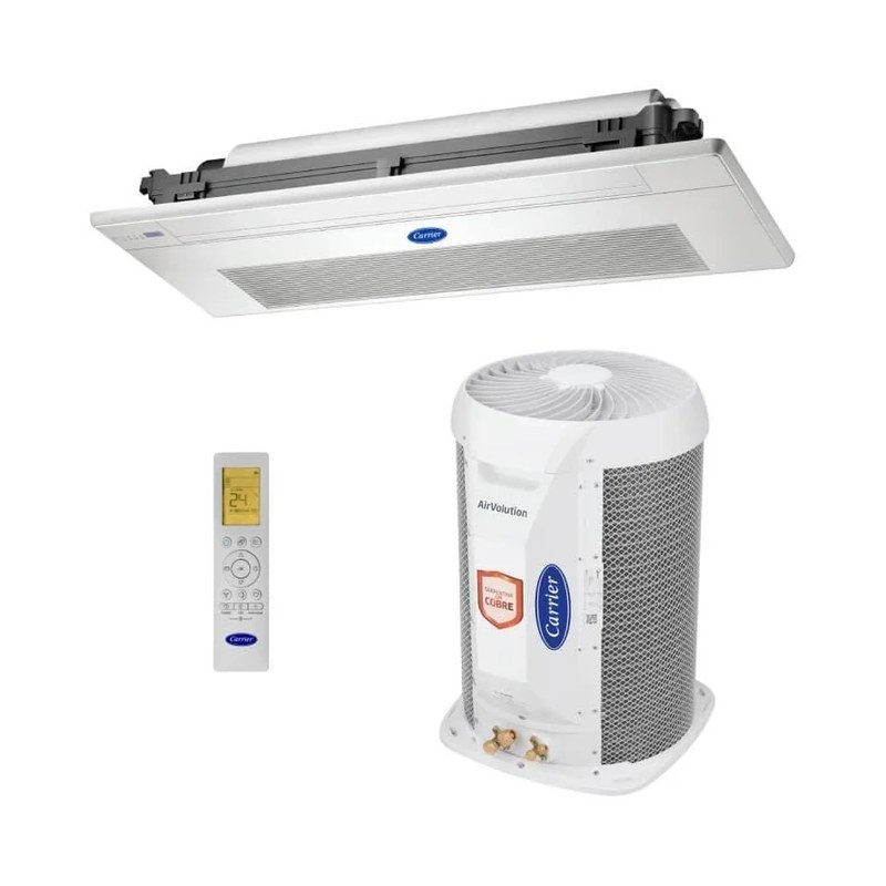 Ar-condicionado Split Cassete Inverter Carrier 12.000 BTUs Frio 220V