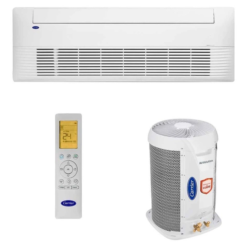 Ar-condicionado Split Cassete Inverter Carrier 12.000 BTUs Quente Frio 220V