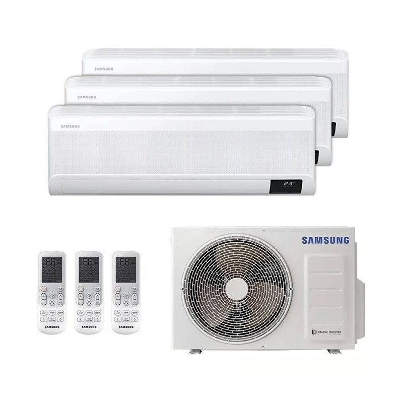 Ar-condicionado Multi Split Inverter Samsung 2x9.000+1x12.000 BTUs Quente/Frio 220V