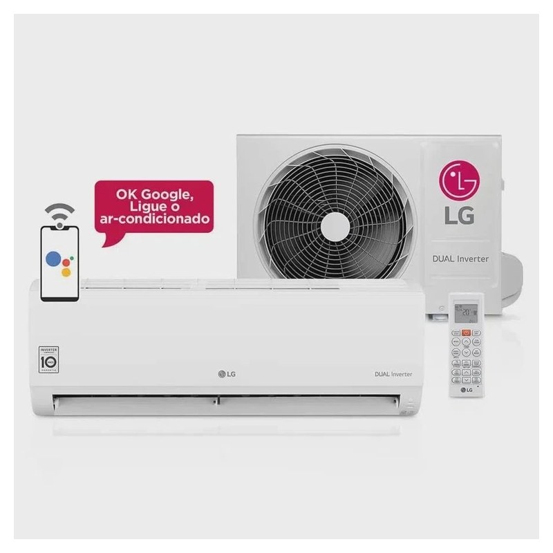 Ar-condicionado Split LG Dual Inverter Voice 24.000 BTUs Frio 220V