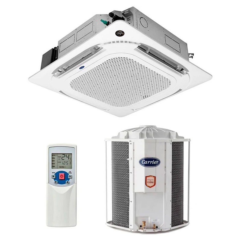 Ar-condicionado Split Cassete Carrier 46.000 BTUs Frio 220V Trifásico