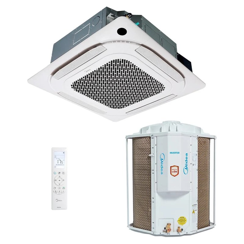 Ar-condicionado Split Cassete 4 Vias Inverter Midea 60.000 BTUs Frio 220V