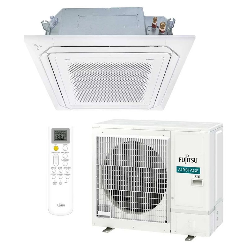 Ar-condicionado Split Cassete Fujitsu 35.000 BTUs Fluxo Circular